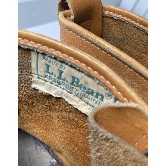 L.L. Bean Vintage Bean Boots Leather Work Duck Hunting Shoes Boots Size Ladies 8 - Picture 7 of 10